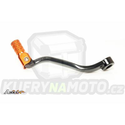 ACCEL páčka páka řadící KTM SX250 '17-'19, EXC250/300 '17-'19 hliníkový barva černá, koncovka oranžová