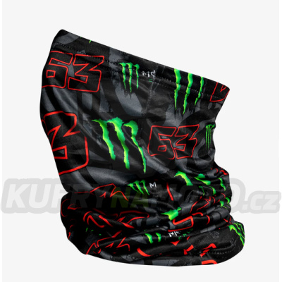 Nákrčník VR46 BAGNAIA Monster Energy 63 černý 513103
