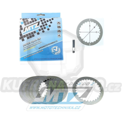 Lamely spojkové plechové (meziplechy) MTZ 888-P054C-8 - KTM 450SMR + 450SXF + 505SXF + 505XCF + 450SX ATV + 505SX ATV