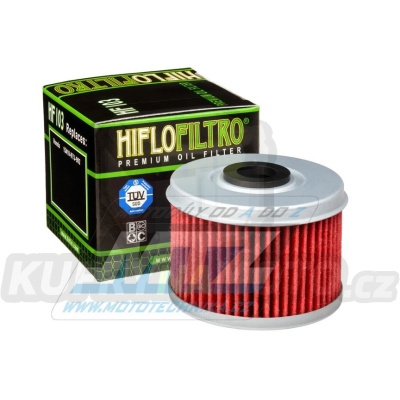 Filtr olejový HF103 (HifloFiltro) - Honda CRF250L+CRF300L + CRF250RL Rally+CRF300 Rally + CB300F + CB250R+CB300R+CBR300R + CMX250 Rebel+CMX300 Rebel