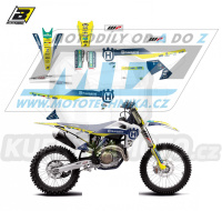 Polepy na motocykl (sada polepů Graphics) Husqvarna FC250+FC350+FC450 + TC125+TC250 / 19-22 + FE250+FE350+FE450+FE501 + TE125+TE250+TE300 / 20-23 - typ polepů Replica Husqvarna Trophy