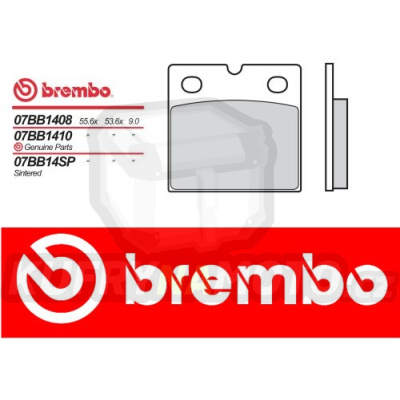 Brzdové destičky Brembo BIMOTA HB 3 ostatní r.v. Od 82 -  SP směs Zadní