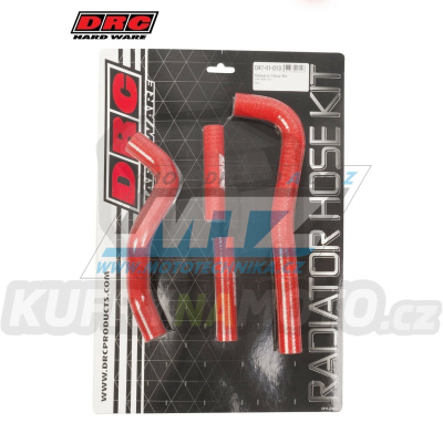 Hadice chladiče DRC RADIATOR HOSE KIT - DRC D47-01-013 - Honda CRF150R / 07-20 - červené (sada 4ks)