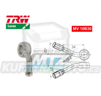 Koncovka brzdové hadice TRW VarioFlex MV10B30 (banjo 10mm zahnuté 20°/20° - levé) - barva Alu stříbrná
