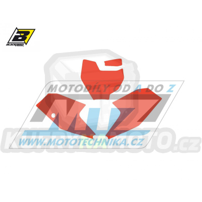 Polepy číslových tabulek (vystřižené) - KTM 65SX / 16-23 - barva červená