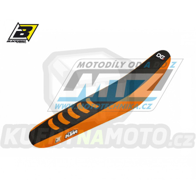 Sedlo kompletní KTM EXC+EXCF / 20-23 + SX+SXF / 19-22 - barva černo-oranžová - typ potahu DG3 - zvýšené provedení +15mm