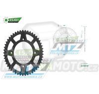 Rozeta řetězová (převodník) Dural 0798-49zubů ESJOT 51-15026-49BP - barva černá elox - Suzuki RM80 / 83-01 + RM85 / 02-20 + Yamaha YZ80 / 93-01 + YZ85 / 02-20 + Beta RR125 / 06-12