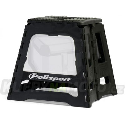 Stojan pod motorku POLISPORT černá/bílá