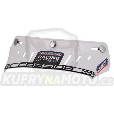 plochý kšilt Oxygen Racing Spirit, CASSIDA (bílý, cvakání na druky)