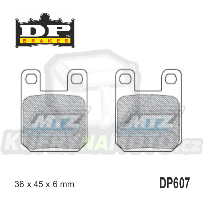 Destičky brzdové DP Brakes DP607 - směs Premium OEM Sinter