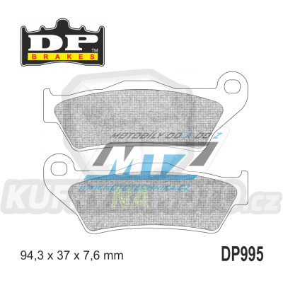 Destičky brzdové DP995 - DP BRAKES směs Premium Sinter OEM