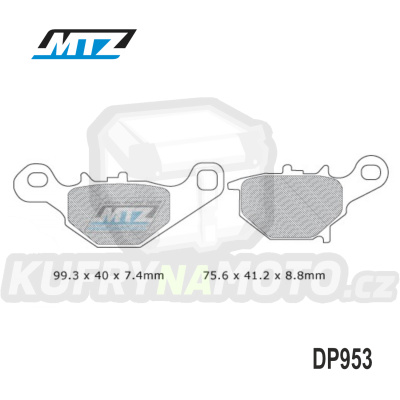 Destičky brzdové DP953-FM - MTZ směs Offroad Profi