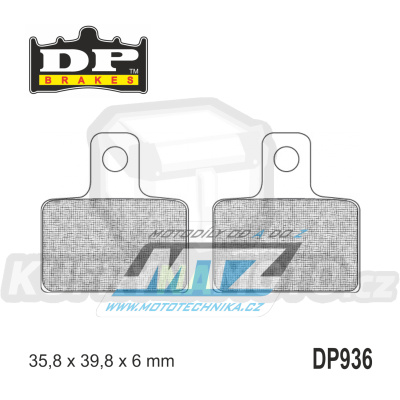 Destičky brzdové DP936-SDP DP Brakes - směs SDP PRO-MX