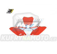 Polepy číslových tabulek (vystřižené) - Suzuki RMZ450 / 08-17 - barva červená