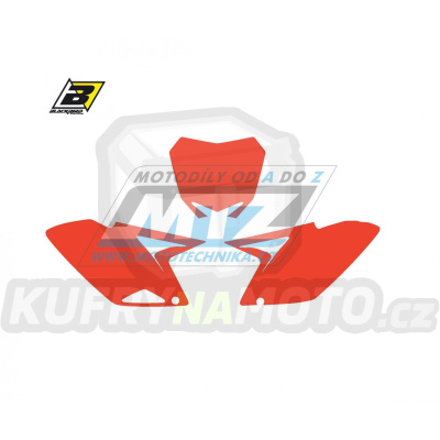 Polepy číslových tabulek (vystřižené) - Suzuki RMZ250 / 10-18 - barva červená