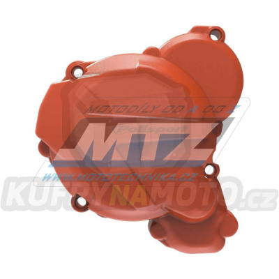 Kryt víka zapalování KTM 250EXC+300EXC / 17-23 + Husqvarna TE250+TE300 / 17-23 + GasGas EC250+EC300 / 21-23 - barva tmavě oranžová