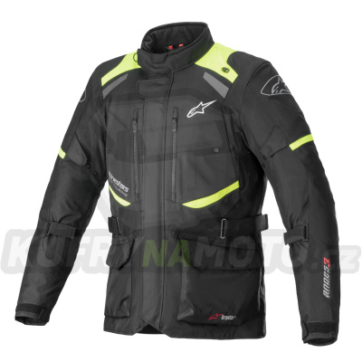 bunda ANDES DRYSTAR, ALPINESTARS (černá/žlutá fluo) 2024