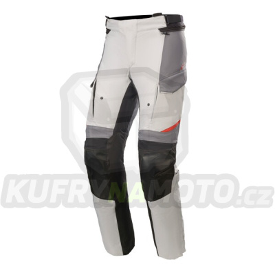 kalhoty ANDES DRYSTAR, ALPINESTARS (světle šedá/tmavě šedá/černá/červená) 2024