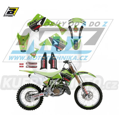 Polepy na motocykl (sada polepů Graphics) Kawasaki KX125+KX250 / 03-08 - typ polepů Replica FH Racing Team