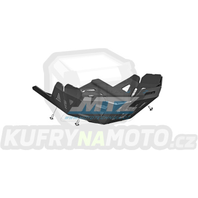 Kryt pod motor hliníkový Dual Sport - Yamaha XTZ700 Tenere / 20-21 (pouze Euro 4!) - barva černá