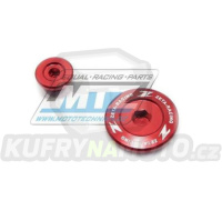 Zátky bočních vík motoru - ZETA ZE89-1410 - Yamaha YZF250 / 01-13 + YZF400+YZF426+YZF450 / 98-05 + WRF250+WRF400+WRF426 / 98-02 + WR250R+WR250X / 07-20 + XT125+XT250 - červené