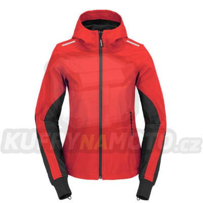 bunda HOODIE ARMOR LIGHT LADY 2023, SPIDI, dámská (černá/červená)