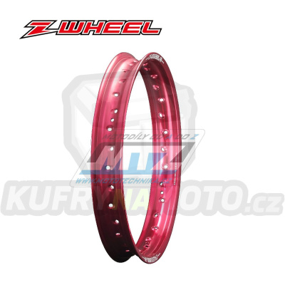 Ráfek motocyklový - rozměr 2,15x19&quot; 32H (předvrtaný / 32 otvorů) ZETA Z-WHEEL W01-74313 - červený (zadní)