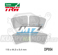 Destičky brzdové DP954-LU TRW Lucas MCB776 - směs Allround