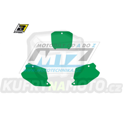 Polepy číslových tabulek (vystřižené) - Honda CR125+CR250 / 00-01 - barva zelená