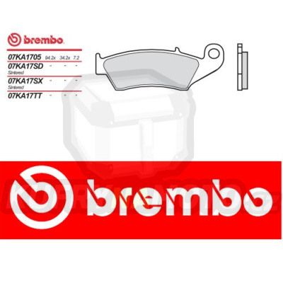 Brzdové destičky Brembo BETA RR ENDURO 250 r.v. Od 05 -  směs Originál Přední
