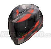 Moto přilba SCORPION EXO-491 ABILIS matná černo/stříbrno/červená