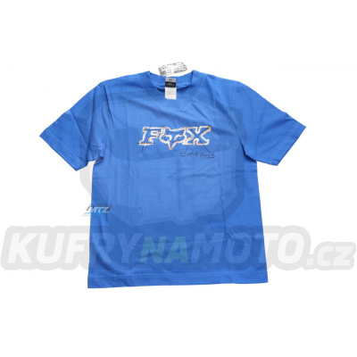 Tričko Fox Moto Neck - modré (velikost XS)