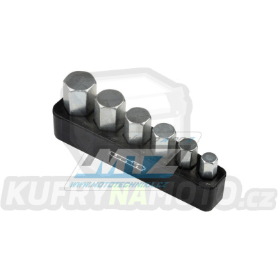Klíč osy předního kola (sada klíčů) DRC UNIT Hex Bit Set (rozměry 12/14/17/19/22/24mm)