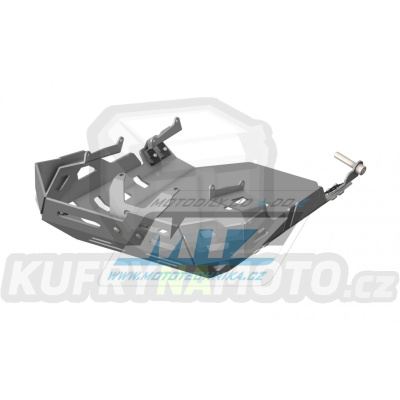 Kryt pod motor hliníkový Dual Sport - Benelli TRK502 / 17-24 - barva stříbrná Ice Polished
