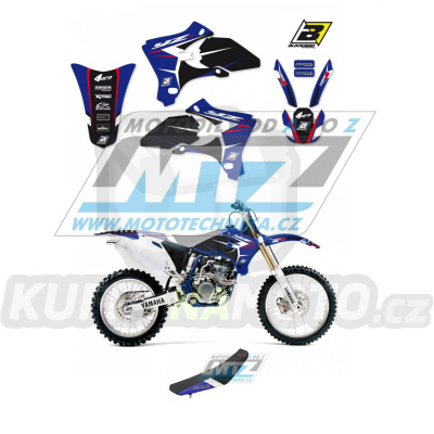 Polepy s potahem sedla (sada polepů a potah sedla Dream) - Yamaha YZF250+YZF450 / 03-05 - typ polepů Dream4