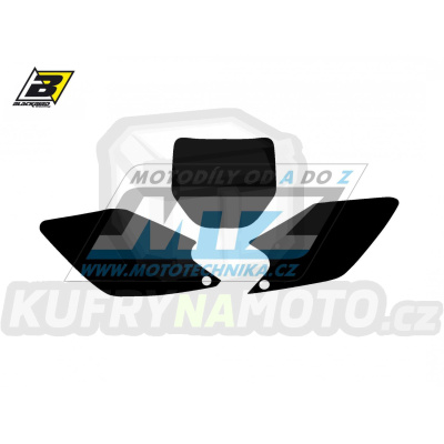 Polepy číslových tabulek (vystřižené) - Kawasaki KXF450 / 06-08 - barva černá