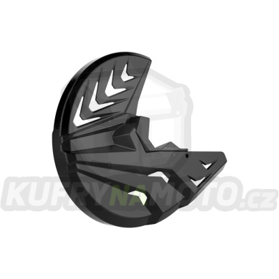 Kryt předního brzdového kotouče se spodním krytem vidlice POLISPORT PERFORMANCE černá/černá