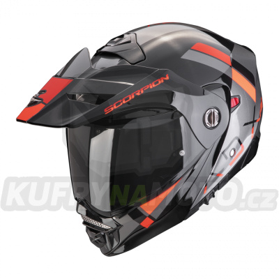 Moto přilba SCORPION ADX-2 GALANE stříbrno/černo/červená