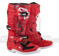 boty TECH 7 S, ALPINESTARS, dětské (červená) 2024