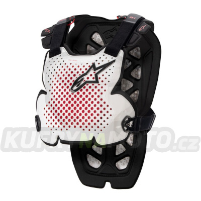 chránič těla A-1 PRO, ALPINESTARS (bílá/černá/červená) 2024