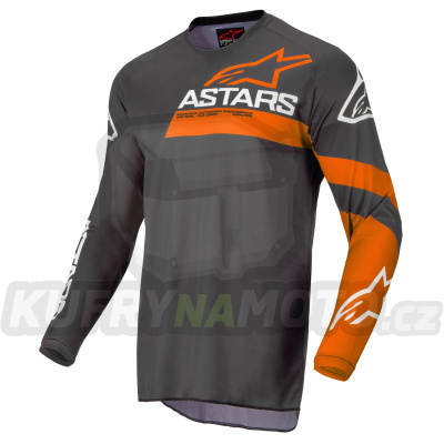 dres FLUID CHASER, ALPINESTARS (černá antracit/korálová fluo)