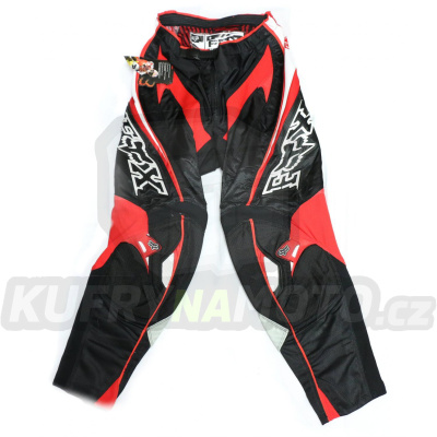 Kalhoty motokros FOX 360 - černo-červeno-bílé - velikost 30