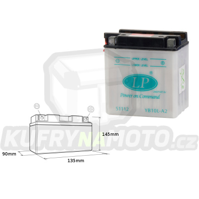 LANDPORT baterie YB10L-A2 12V 11AH 136X91X146 (GB10LA2)
