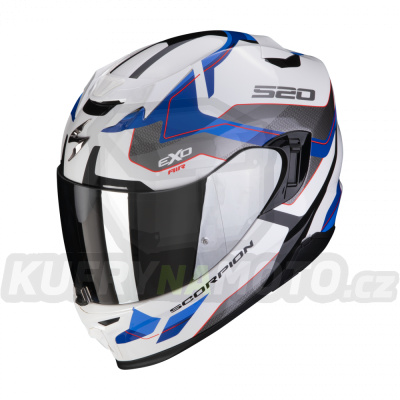 Moto přilba SCORPION EXO-520 EVO AIR ELAN modro/bílá