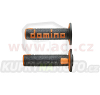 gripy A360 (offroad) délka 120 mm, DOMINO (černo-oranžové)