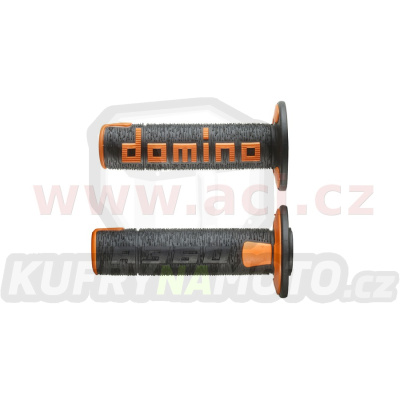 gripy A360 (offroad) délka 120 mm, DOMINO (černo-oranžové)