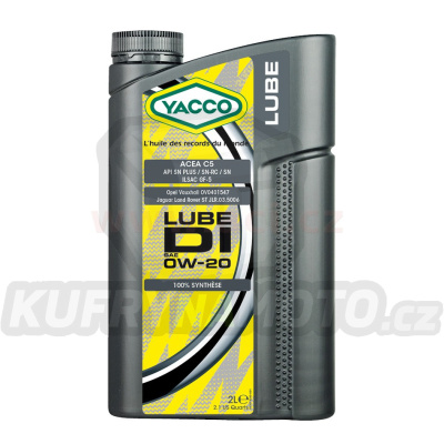 Motorový olej YACCO LUBE DI 0W20, 2 L