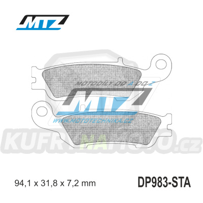 Destičky brzdové DP983-STA - směs Standard