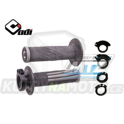 Rukojeti ODI V2 LOCK ON EMIG PRO (2takt+4takt včetně 5 nástavců) - antracit-šedé