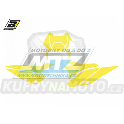 Polepy číslových tabulek (vystřižené) - Beta RR 2T+4T / 20-23 - barva žlutá